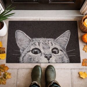 Kitty Cat Front Door Mat Outdoor Home‎ Decor